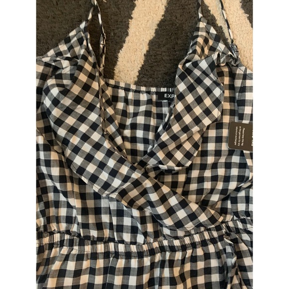 Gingham Ruffle Wrap Dress - Picture 4 of 6